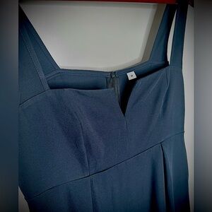 Navy blue form flattering dress